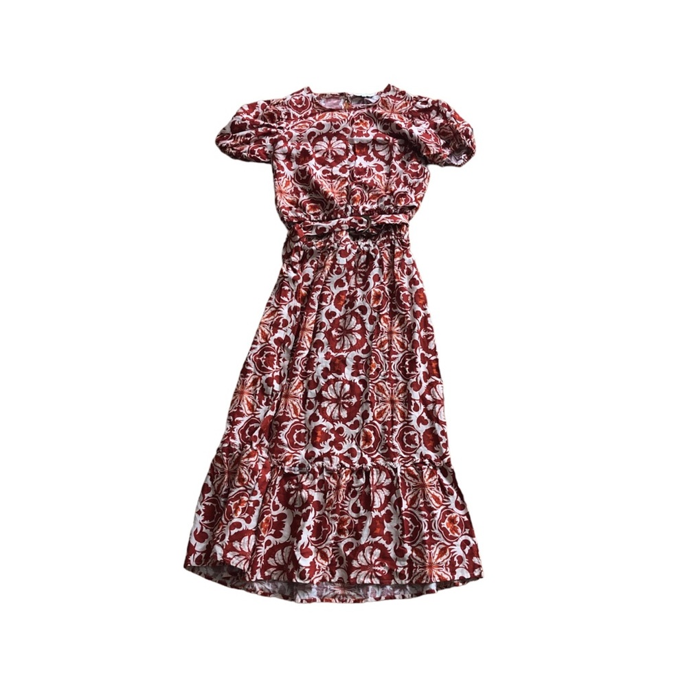 Rachel Zoe Red Paisley linen Co-Ord Set XS/S